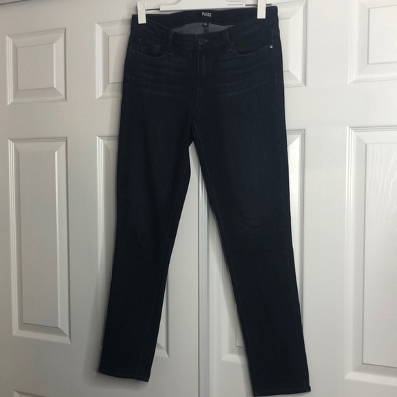 Paige Skyline Ankle Peg Jeans Dark 28 - Picture 1 of 7